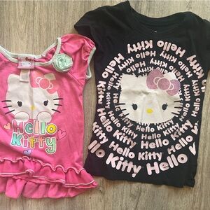 Hello Kitty T-shirts in great condition. One is a 4/5 the other is 3T